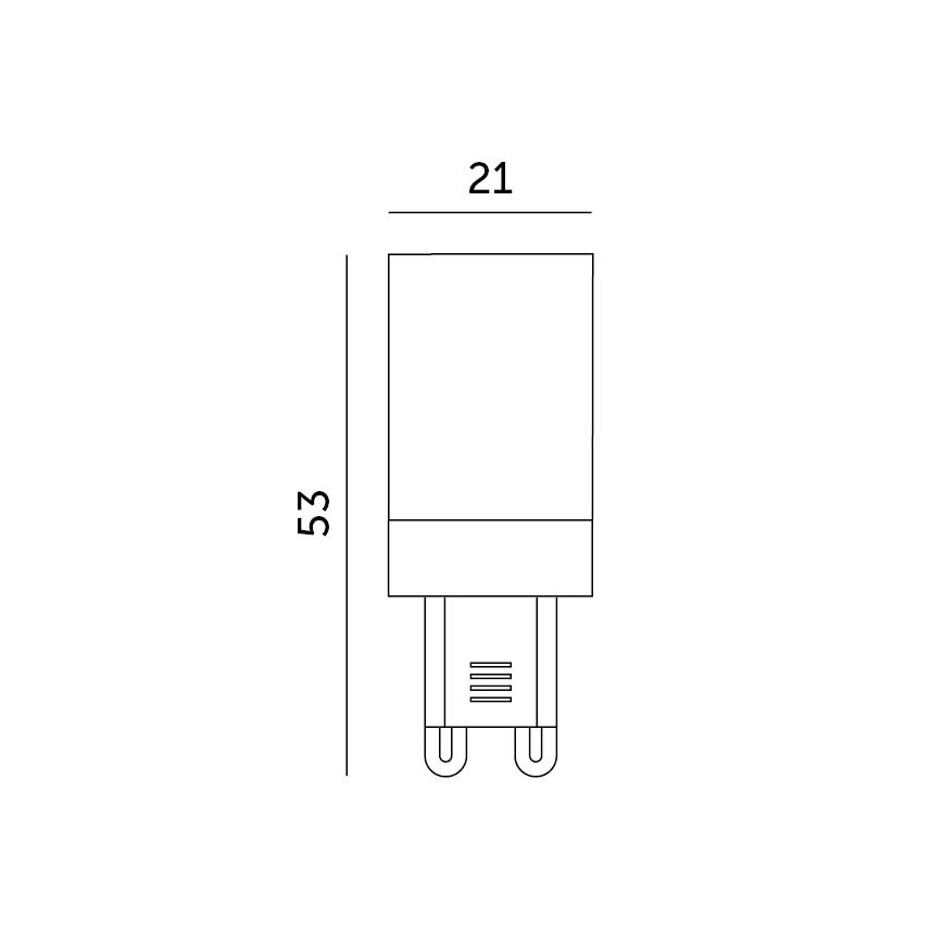 Λαμπτήρας LED G9/3W/230V 6000K 100°