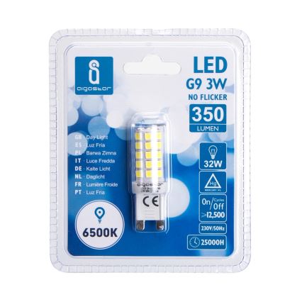 Λαμπτήρας LED G9/3W/230V 6500K - Aigostar