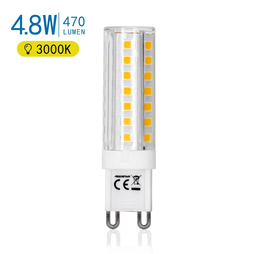 Λαμπτήρας LED G9/4,8W/230V 3000K - Aigostar