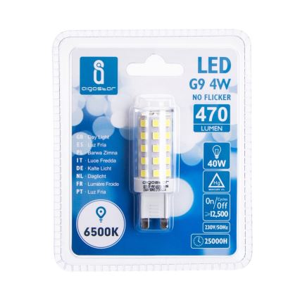 Λαμπτήρας LED G9/4W/230V 6500K - Aigostar