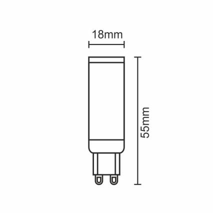 Λαμπτήρας LED G9/5W/230V 2800K