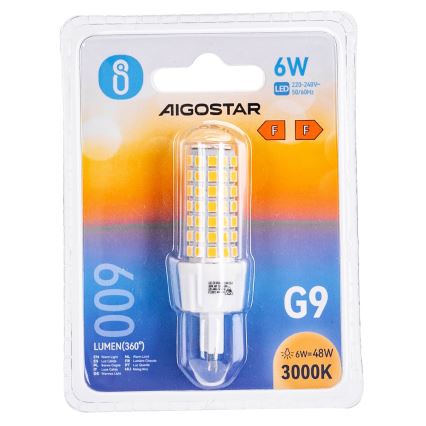 Λαμπτήρας LED G9/6W/230V 3000K - Aigostar