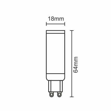 Λαμπτήρας LED G9/7W/230V 4000K