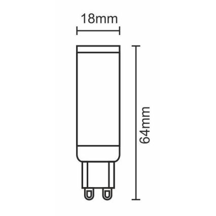 Λαμπτήρας LED G9/7W/230V 6000K