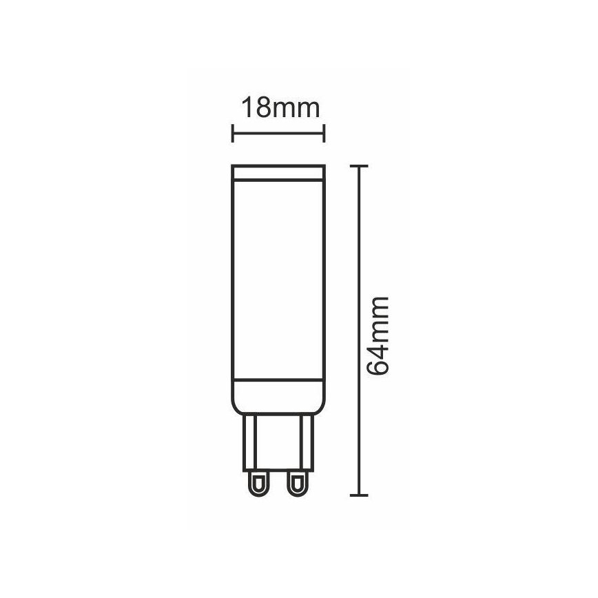 Λαμπτήρας LED G9/7W/230V 6000K