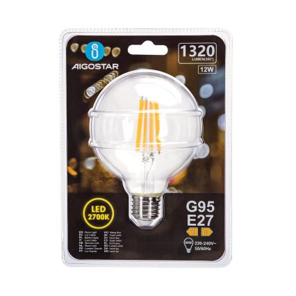 Λαμπτήρας LED G95 E27/12W/230V 2700K - Aigostar
