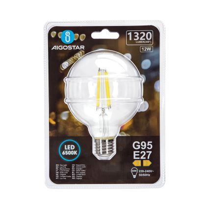 Λαμπτήρας LED G95 E27/12W/230V 6500K - Aigostar