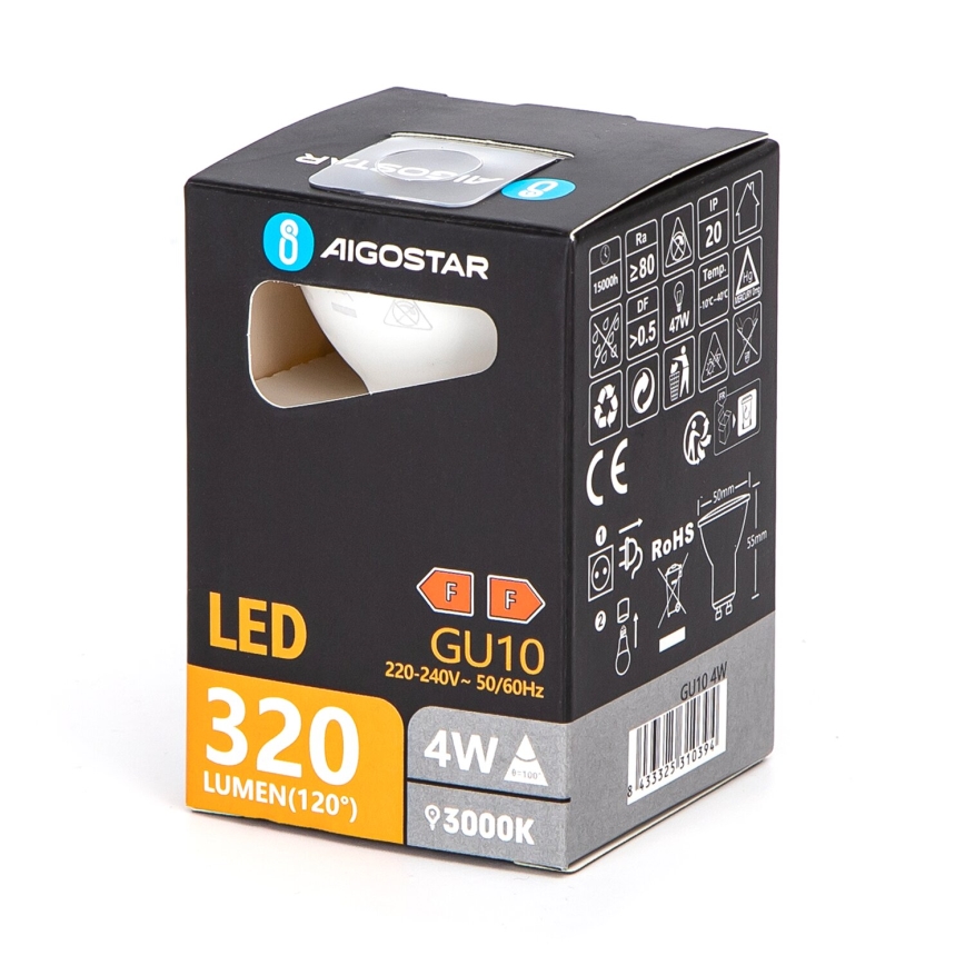 Λαμπτήρας LED GU10/4W/230V 3000K - Aigostar