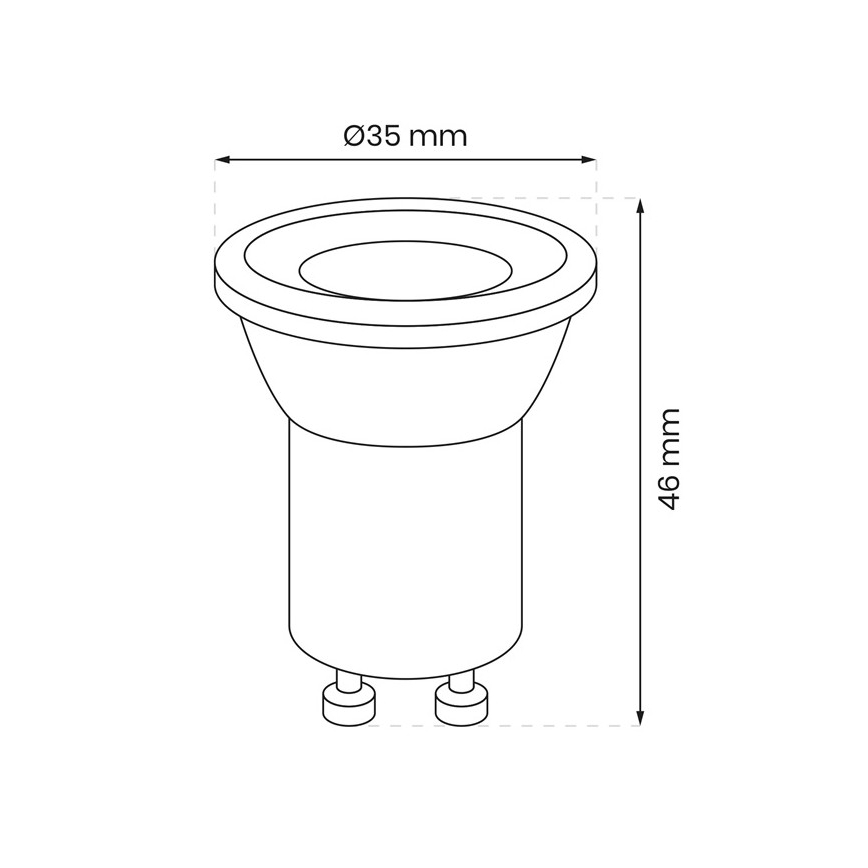 Λαμπτήρας LED GU10-MR11/3W/230V 3000K
