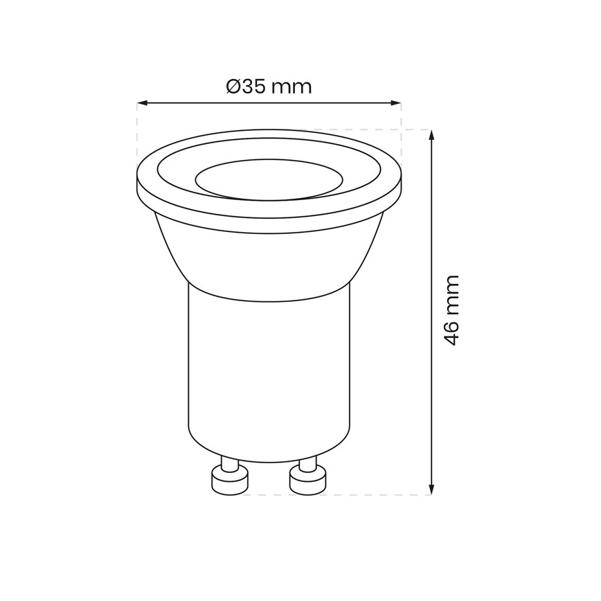 Λαμπτήρας LED GU10-MR11/3W/230V 4000K