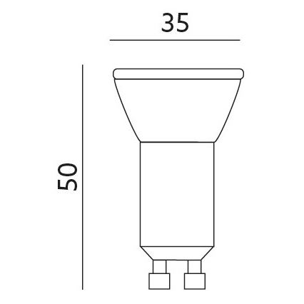 Λαμπτήρας LED GU10-MR11/4W/230V 3000K