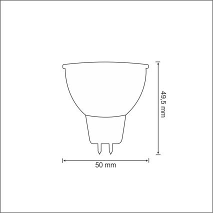 Λαμπτήρας LED GU5,3/MR16/2,6W/12V 6400K