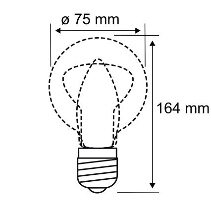 Λαμπτήρας LED INNER B75 E27/3,5W/230V 1800K - Paulmann 28877