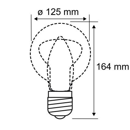 Λαμπτήρας LED INNER G125 E27/3,5W/230V 1800K - Paulmann 28875