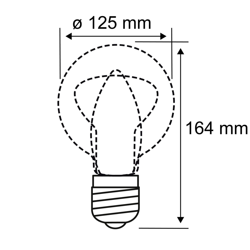 Λαμπτήρας LED INNER G125 E27/3,5W/230V 1800K - Paulmann 28875