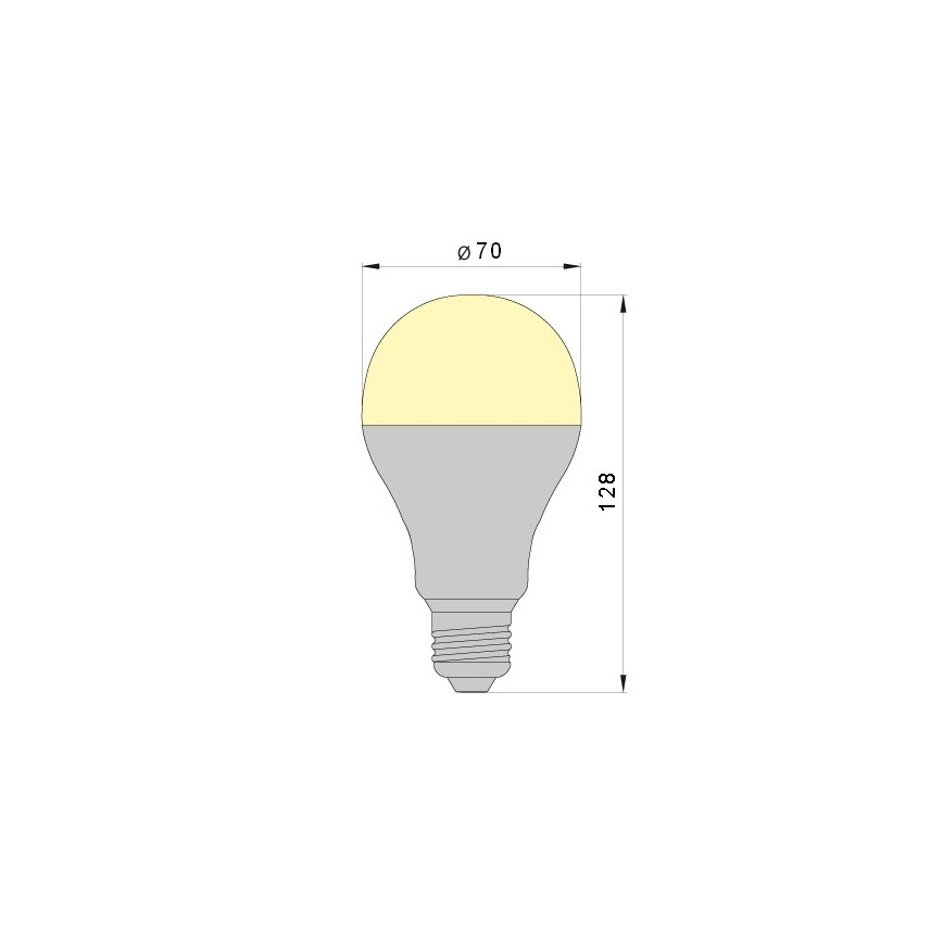 Λαμπτήρας LED LEDSTAR A70 E27/18W/230V 4000K