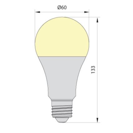 Λαμπτήρας LED LEDSTAR ECO A65 E27/20W/230V 4000K