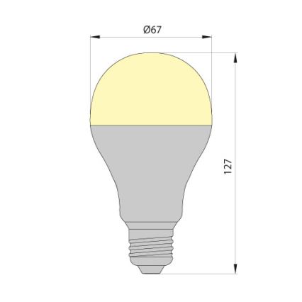 Λαμπτήρας LED LEDSTAR ECO E27/12W/230V