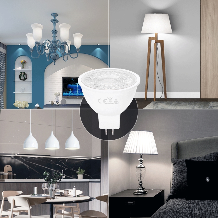 Λαμπτήρας LED MR16 GU5,3/6W/12V 6500K - Aigostar