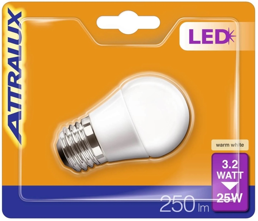 Λαμπτήρας LED P45 E27/3,2W/230V 2700K - Attralux