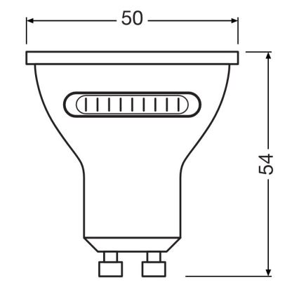 Λαμπτήρας LED PAR16 GU10/4,2W/230V 2700/4000/6500K 36° - Osram