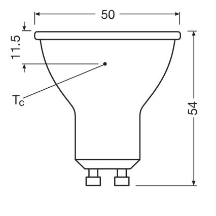 Λαμπτήρας LED PAR16 GU10/6,9W/230V 6500K - Osram