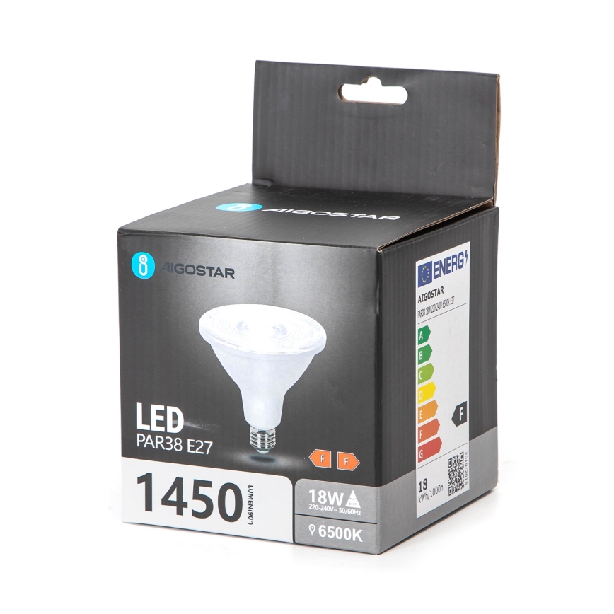 Λαμπτήρας LED PAR38 E27/18W/230V 6500K - Aigostar