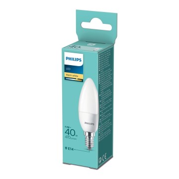 Λαμπτήρας LED Philips B35 E14/5,5W/230V 2700K