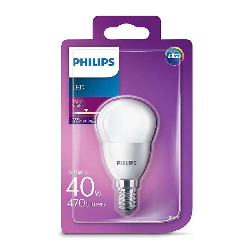 Λαμπτήρας LED Philips E14/5,5W/230V