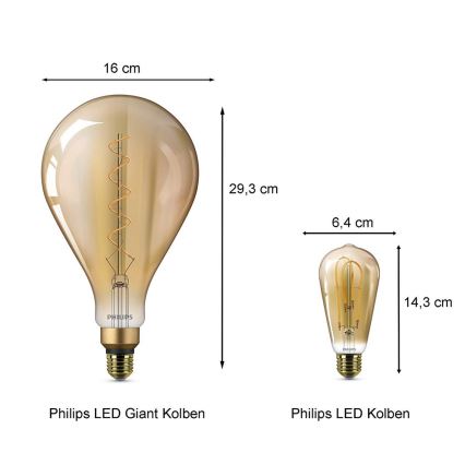 Λαμπτήρας LED Philips E27/5W/230V 2000K - VINTAGE