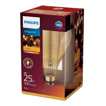 Λαμπτήρας LED Philips E27/5W/230V 2000K - VINTAGE