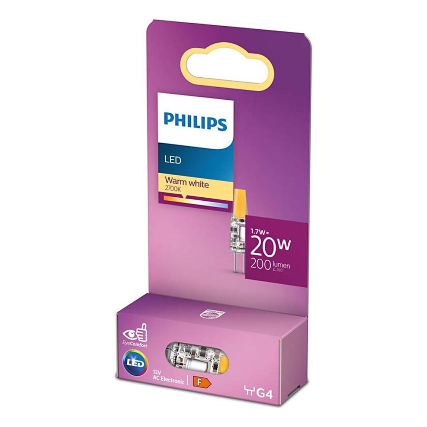 Λαμπτήρας LED Philips G4/1,7W/12V 2700K