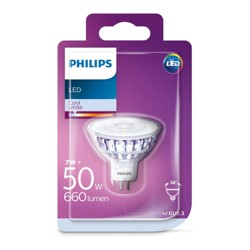 Λαμπτήρας LED Philips GU5,3/7W/12V 4000K