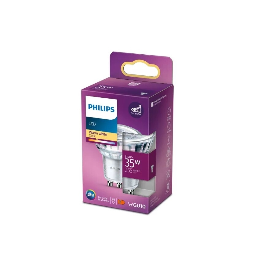 Λαμπτήρας LED Philips PAR16 GU10/3,5W/230V 2700K
