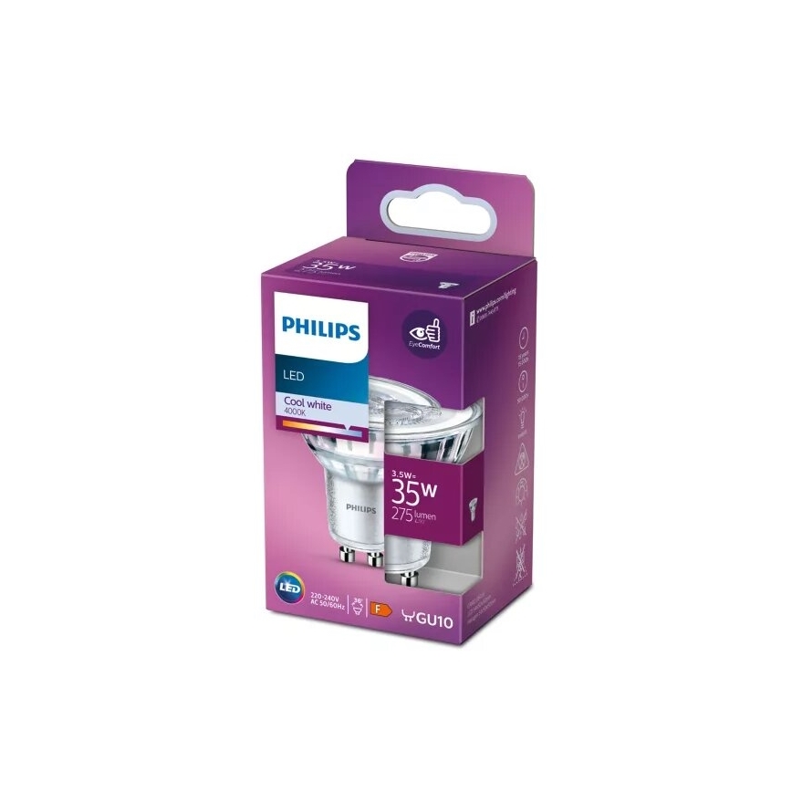 Λαμπτήρας LED Philips PAR16 GU10/3,5W/230V 4000K