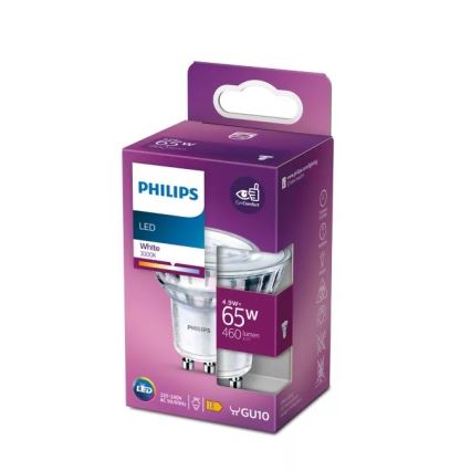 Λαμπτήρας LED Philips PAR16 GU10/4,9W/230V 3000K