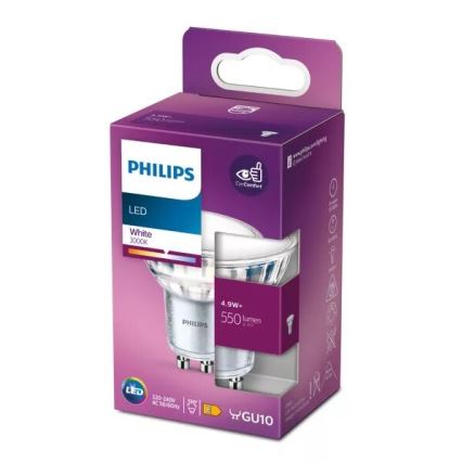 Λαμπτήρας LED Philips PAR16 GU10/4,9W/230V 3000K