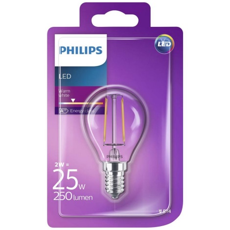 Λαμπτήρας LED Philips VINTAGE E14/2W/230V 2700K