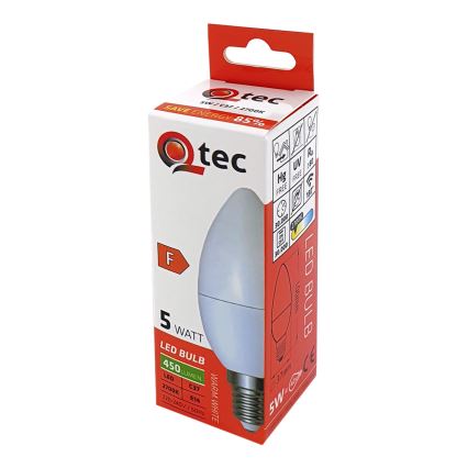 Λαμπτήρας LED Qtec C35 E14/5W/230V 2700K