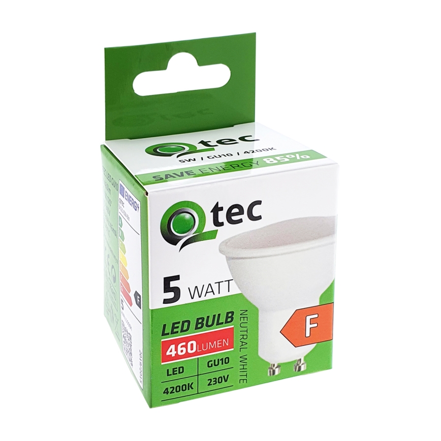Λαμπτήρας LED Qtec GU10/5W/230V 4200K
