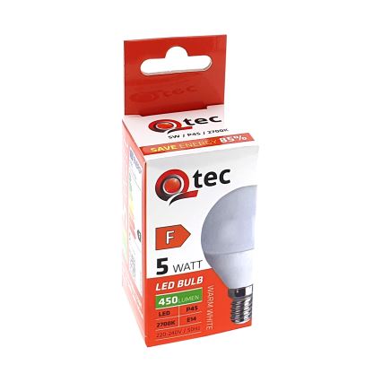 Λαμπτήρας LED Qtec P45 E14/5W/230V 2700K