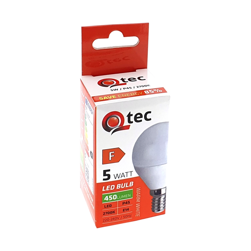 Λαμπτήρας LED Qtec P45 E14/5W/230V 2700K