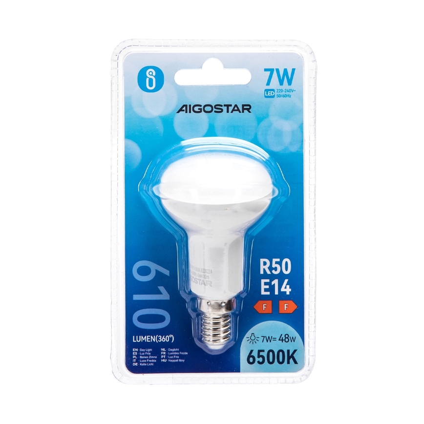 Λαμπτήρας LED R50 E14/7W/230V 6500K - Aigostar