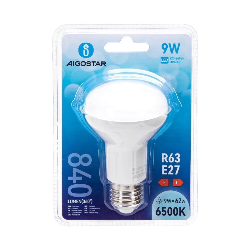 Λαμπτήρας LED R63 E27/9W/230V 6500K - Aigostar