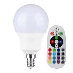 Λαμπτήρας LED RGB Dimmable E14/3,5W/230V 4000K +  RC