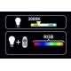 Λαμπτήρας LED RGB Dimmable G55 E27/4,5W/230V