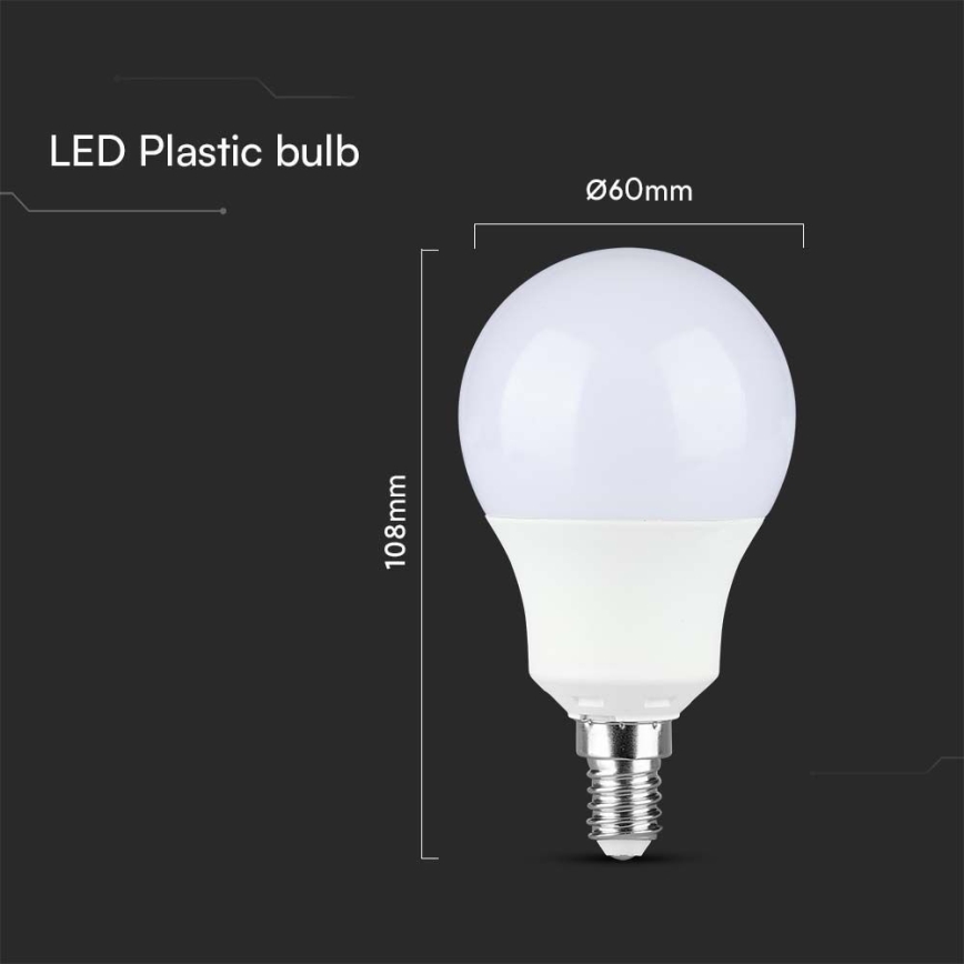 Λαμπτήρας LED SAMSUNG CHIP A60 E14/8,5W/230V 3000K