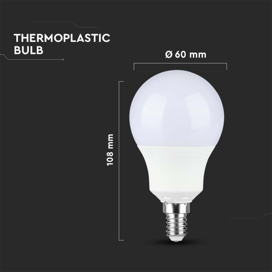 Λαμπτήρας LED SAMSUNG CHIP A60 E14/8,5W/230V 4000K