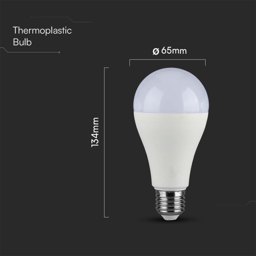 Λαμπτήρας LED SAMSUNG CHIP A65 E27/17W/230V 3000K