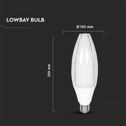Λαμπτήρας LED SAMSUNG CHIP E40/60W/230V 6500K